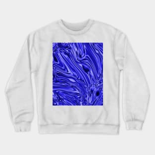 Deep sky blue Marble Crewneck Sweatshirt